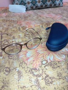 Stylish Blue &amp; Brown Round Glasses