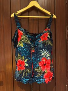 Vibrant Floral Print Top