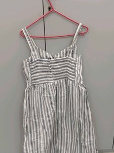 Striped Button-Front Sundress