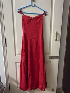 Backless Red Midi Dress🌶️