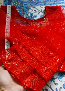 Red PARTY WEAR BLOUSE