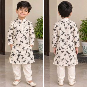 Boys Printed Kurta Set