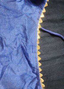 Stylish Blue Satin Blouse