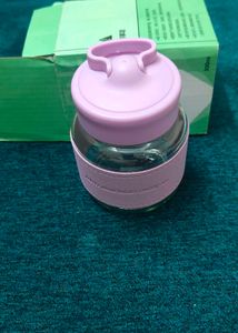 Cute Purple 🟣 Glass Water Bottle