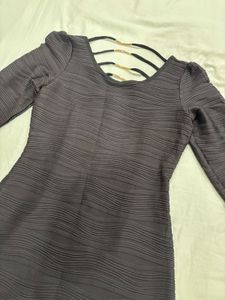 elegant black bodycon dress