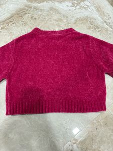 Cozy Chenille Crop Sweater