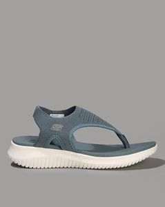 Skechers Blue Fabric Thong Sandals