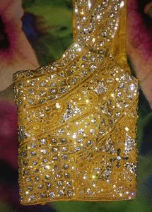Stunning Yellow Ruffled Saree