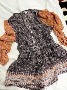 Bohemian Floral Print Tunic