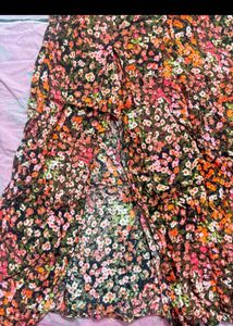 Floral Print Maxi Skirt
