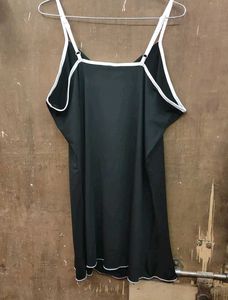 Shein Spaghetti Strap Notched Neck ContrastTrim
