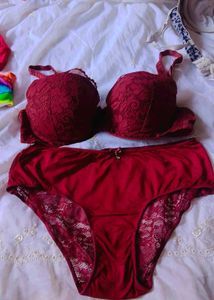 Elegant Lace Bra &amp; Panty Set