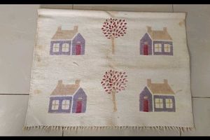 Cotton Carpet Size 35" x 22.5"