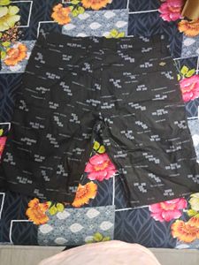 Men's Printed Black Shorts