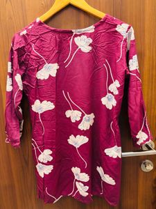 Elegant Floral Print Kurta Set
