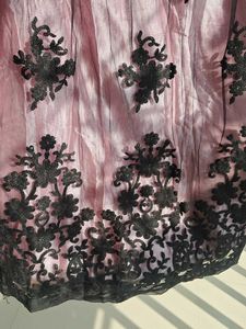 Beautiful Peach Lehnga With Thread Embroidery