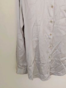 Grey Satin Shirt