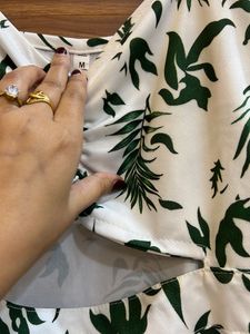 Stylish Leaf Print Co-ord Set