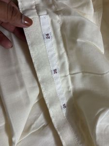 Elegant Cream Saree with Golden Border