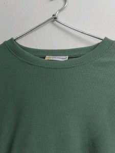 prettiest green full sleeves top