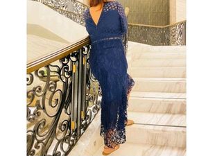 Elegant Navy Lace Dress urbanic