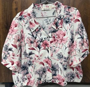 Floral Print Button-Up Shirt