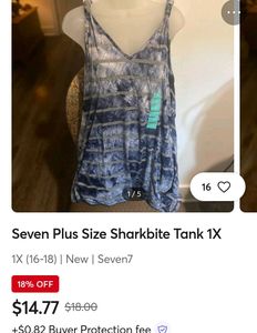 Seven Boho Tie-Dye Stripe Tank Top
