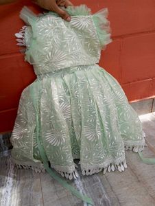 Elegant Mint Green Baby Dress