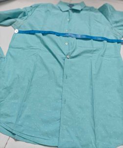 Park Avenue Men's Teal Polka Dot Button-Up Shirt