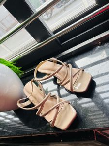 Strappy Nude Heels