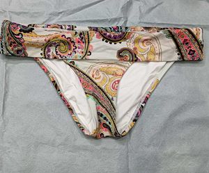 Paisley Print😍 Fold-Over Bikini Bottoms
