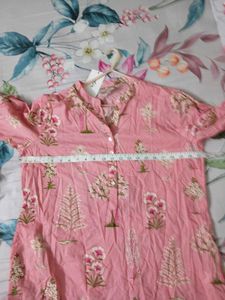 pure cotton Pretty Pink Printed Kurta