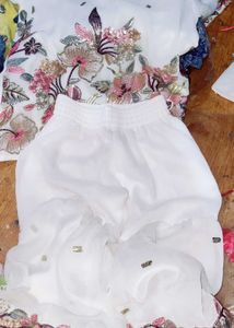 Girls' White Kurta Set