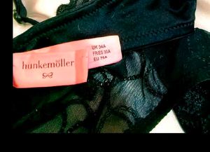 Black  humkemoller bra with brief