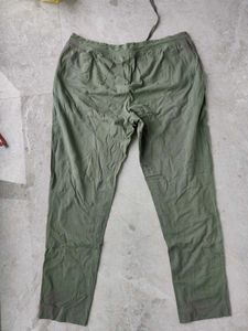 Comfortable Olive Green Drawstring Pants