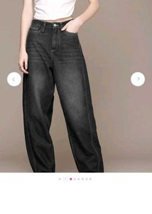 Roadsters Stylish Dark Wash Baggy Jeans