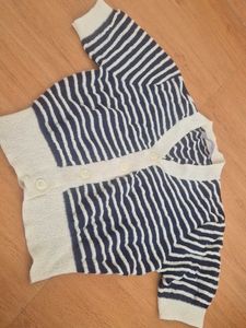 Striped Knit Cardigan