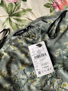 Strapless Floral Ruched Mini Dress