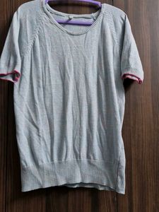 Light Blue Knit Top