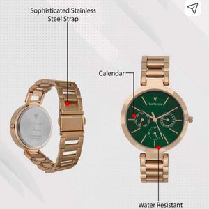 VAN HEUSEN ROSE GOLD REESE ANALOG WATCH ⌚
