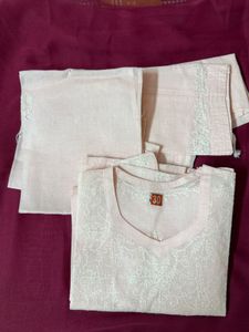 Price Drop • Baby Pink Lucknowi Chikankari Suit