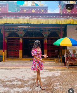 Floral Puff Sleeve Mini Dress