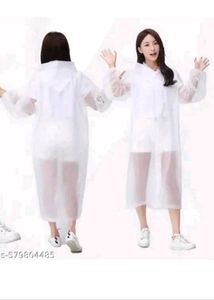 Stylish White Raincoat