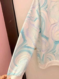 AND 's  Marble Print Sweatshirt