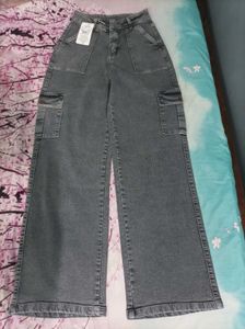 SHEIN Grey Denim Jeans