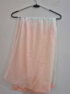 Peach &amp; Cream Embellished Lehenga Choli Set