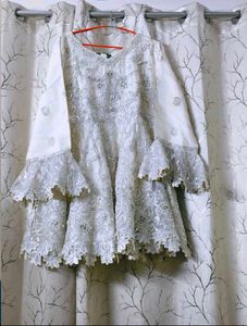 Pakistani suit with peplan skirt
