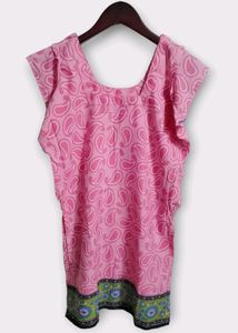 Pink Paisley Mini Dress