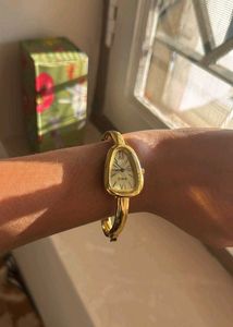 Elegant Gold Tone Kada Watch