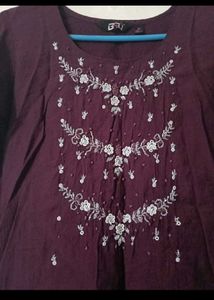 Elegant Purple Kurta